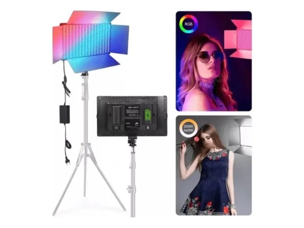 &ua PANEL LED FOTOGRAFIA PROFESIONAL RGB 800 LED-U800+ TRIPODE